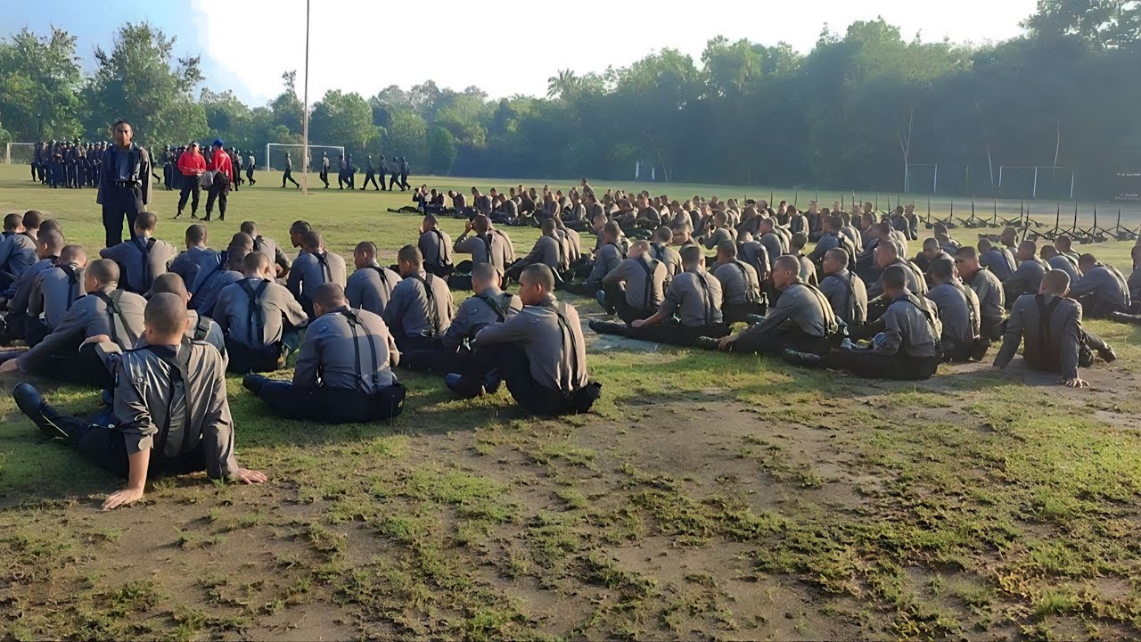 Hiking Pertama Jarak Tempuh 10 Km Siswa Diktukba Polri Gel. II T.A. 2023 di SPN Polda Kepri