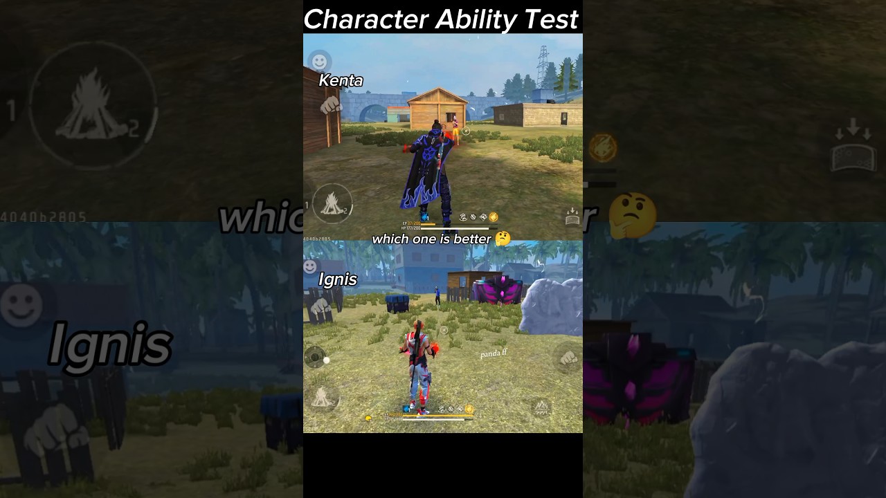 character ability test 💯 | kenta vs ignis | which one is best 