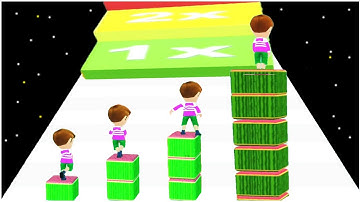 Cube Tower Stack 3D - Gameplay Walkthrough - Levels 16-35 (update ver 5.4)