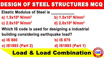 design of steel structure mcq | steel structure mcq | load & load combination mcq | steel design mcq