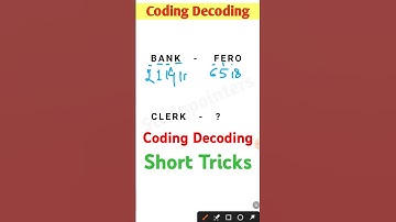Reasoning Tricks|Coding Decoding short tricks|#short #shortsfeed #ssc #ytshorts #maths