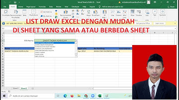 cara membuat list drop down excel dalam satu sheet | drop down list Excel beda sheet | pertemuan ke4
