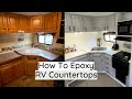 How To Epoxy RV Countertops | DIY Epoxy |