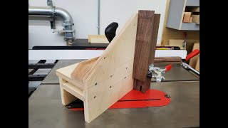 Making a Perfect tenoning Jig w/ sliding dovetail sacrificial block / 우드워킹지그