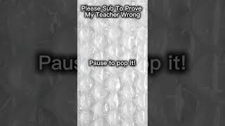 Pause to Pop the bubble wrap#shorts