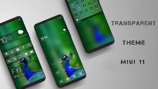 Miui 11 Transparent Theme | Green Transparent Theme With Clean Notification Panel screenshot 2