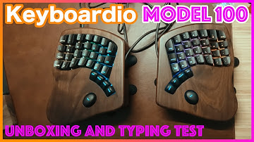 Keyboardio MODEL 100 UNBOXING & Typing Sound!
