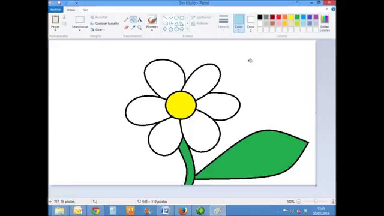 Tutorial Paint 05: Como dibujar con Microsoft Paint una flor mediante  curvas. - thptnganamst.edu.vn