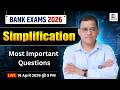 Bank Exams 2026 | Simplification - Most Important Questions|  Dhakad Bank Exams | KK Sir