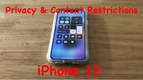 How To Turn On Content Restrictions For Music Videos On iPhone 12