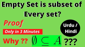 Empty set is a subset of every set? Why?? || Theorems || Interview questions || Math Quiz
