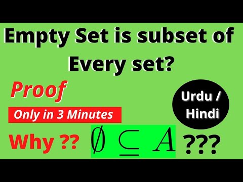 Empty set is a subset of every set? Why?? || Theorems || Interview questions || Math Quiz