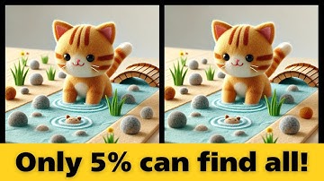 Only 5% Can Find All 5 Differences in This Cat Puzzle (Extreme Challenge!) #FindTheDiffernces