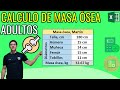 Cómo calcular la masa ósea | Adultos | ecuación de Martin | Excel