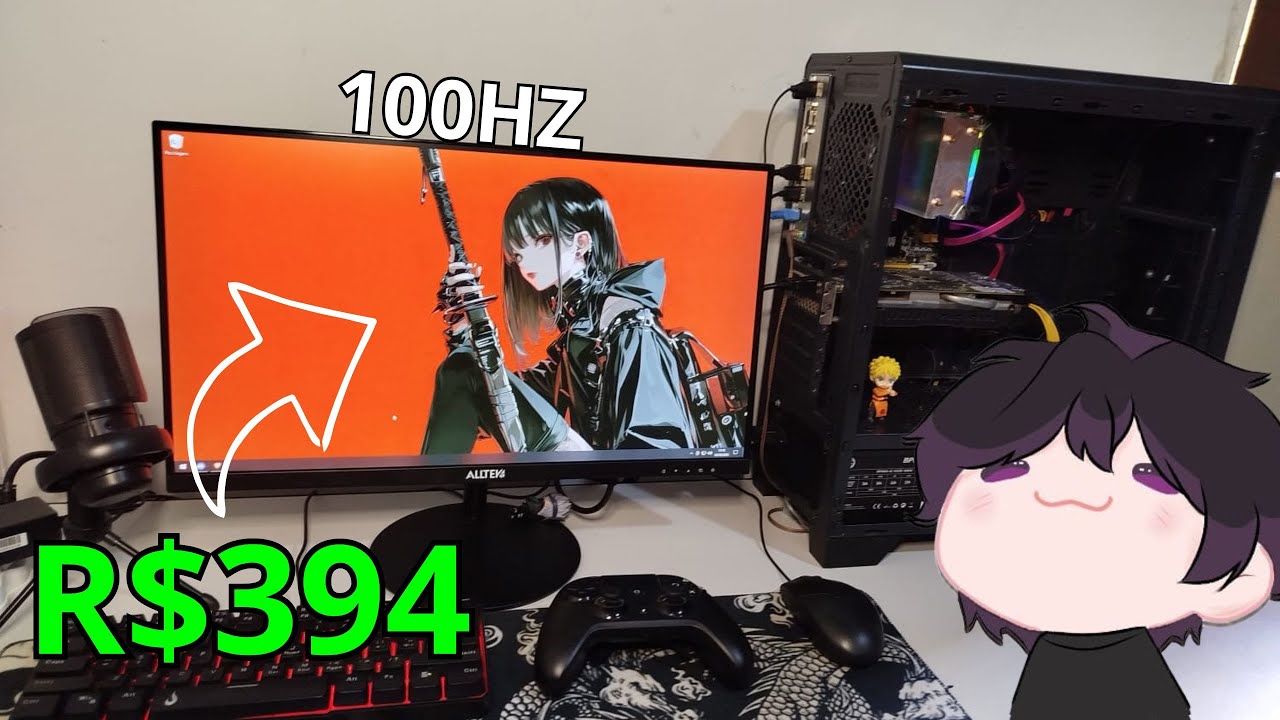 MELHOR MONITOR GAMER ATE R$400? ALLTEK AT215 CUSTOBENÉFICIO