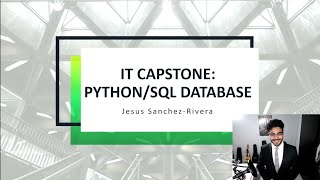 Valencia IT Capstone Python/SQL Database