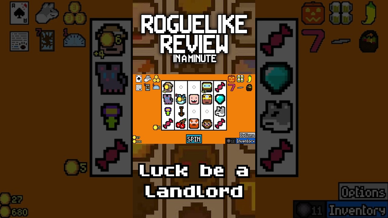 Roguelike Review in a Minute: Luck be a Landlord