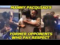 Manny pacquiaos top 10 former opponents who pay respect and visit his trainings  legend