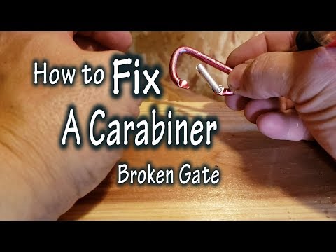 How to fix a carabiner with a broken gate