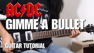 Guitar Tutorial | Gimme a Bullet | AC/DC | With Tabs