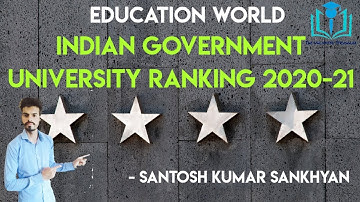 EW India Government University Rankings 2020-21| Educational Update | UGC | Santosh Kumar Sankhyan