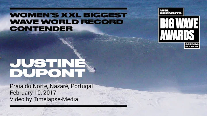 Justine Dupont at Nazaré  - World Record Contender - WSL Big Wave Awards