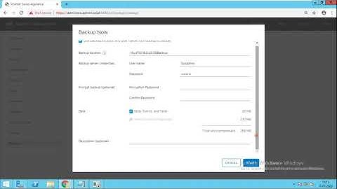 Lec 17 How to Configure File Based Backup for vCenter Server 6 7