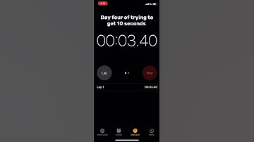 Day four of trying to get 10 seconds
