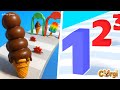 Stacky Ice Cream Runner VS Number Master - New Max Levels SpeedRun Gameplay (iOS, Android)