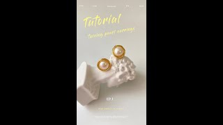 Diy Wire Wrapping Pearl Stud Earrings - Rimmoto