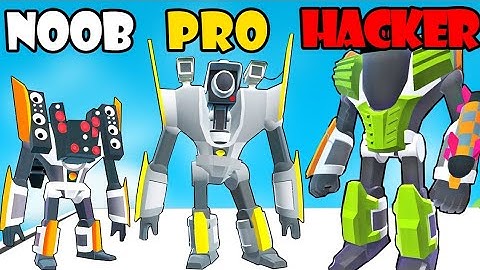 NOOB vs PRO vs HACKER - Mechangelion Robot Fighting 3 | Gameplay Walkthrough (Android,iOS)