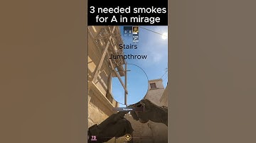 3 needed smokes for A in mirage #cs2  #cs2clips  #useful  #smoke #video  #poland  #shorts