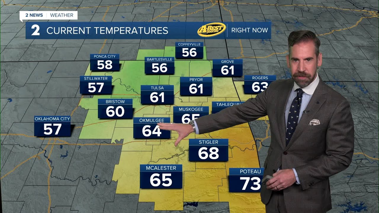 Cool, Wet Pattern Rest of the Week - YouTube