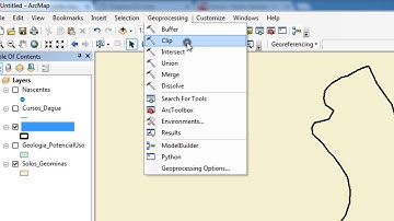 Recortar Feições (Clip) - ArcMap 10.3
