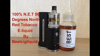 100% N.E.T 56 Degrees North Red Tobacco E-liquid Review. By Bestcigliquid.