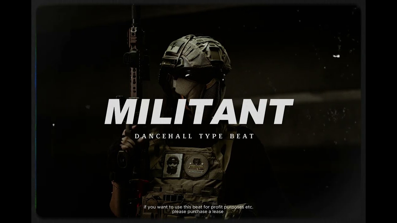 Dancehall Riddim Instrumental 2025 Masicka type beat ''Militant'' Trap type beat