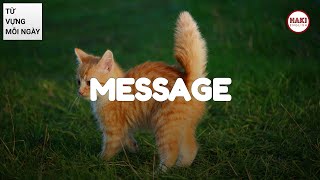 MESSAGE | Phát âm - Giải nghĩa - Ví dụ | Từ vựng tiếng Anh