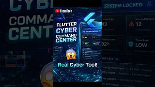 This cyber dashboard looks like govt hacking software – but it’s real Flutter code 😳 #flutter