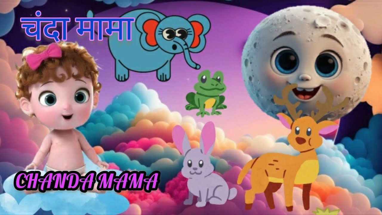 Chanda Mama | Hindi Rhymes And Kids Songs | Ninny Toons Hindi Rhymes