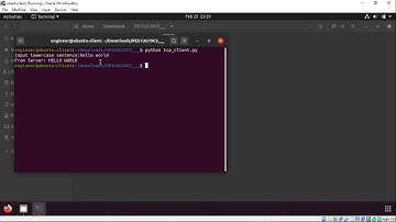 Setting up server and client application with socket programming using TCP part 2