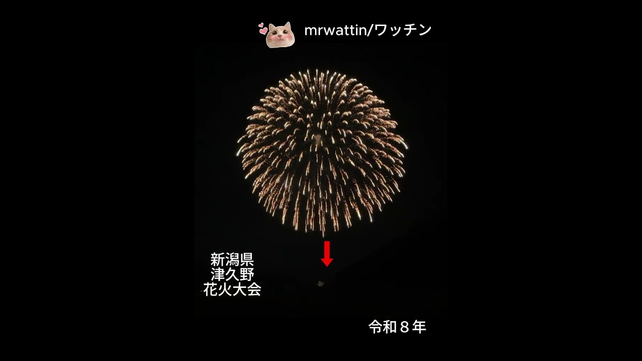 令和8年新潟県津久野花火大会 mrwattin／ワッチン - YouTube