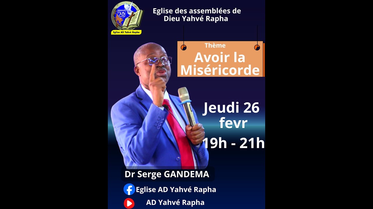 Orateur: Dr Serge GANDEMA