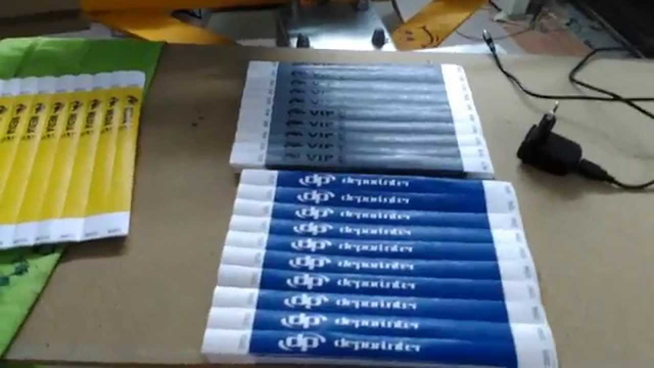 pulseras tyvek de seguridad de papel desde unidades - YouTube