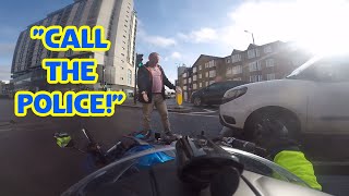 &quot;Call The Police!&quot; UK Bikers vs Stupid, Angry People and Bad Drivers #146