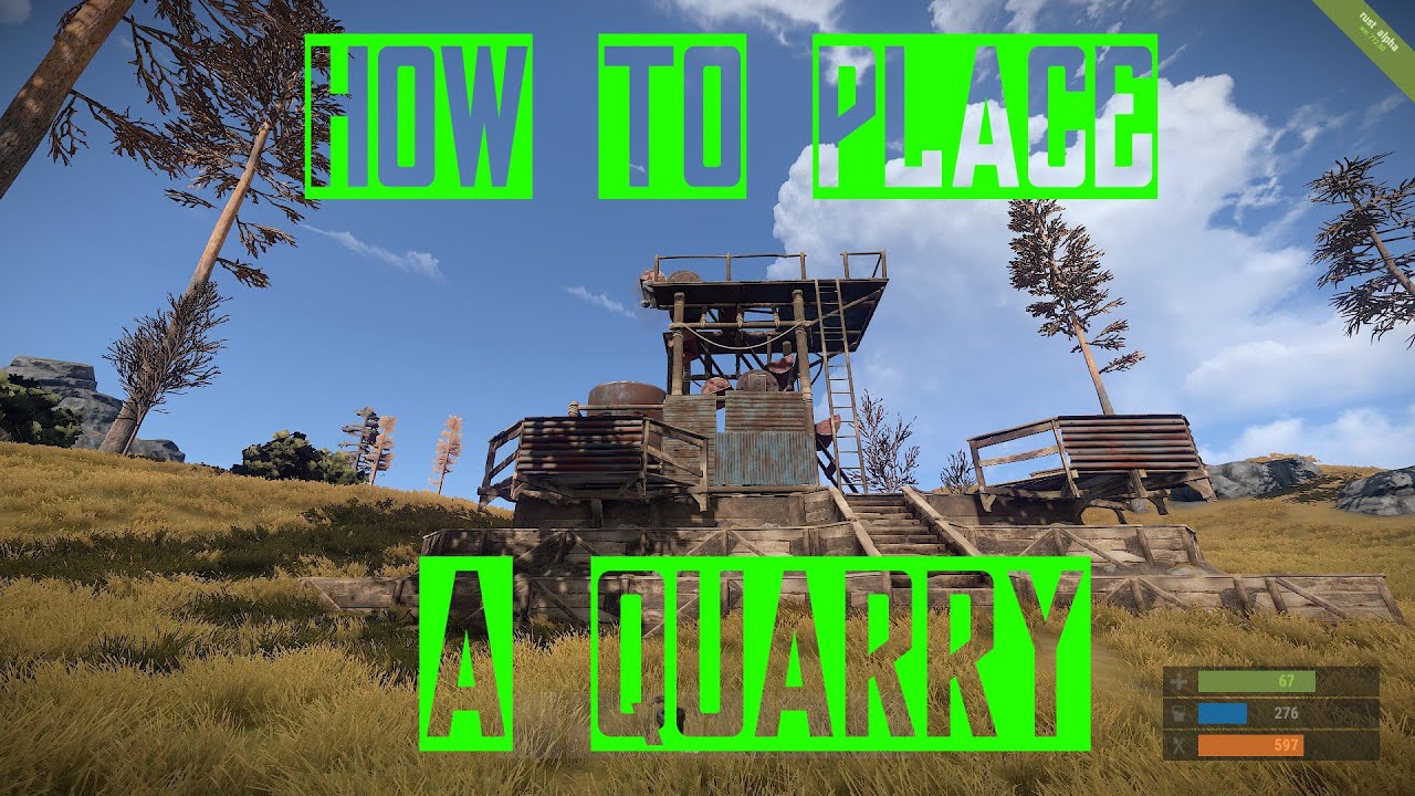 Rust - How to place a Quarry 