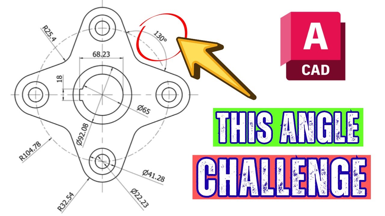 AutoCAD 2D Drawing Practice - YouTube