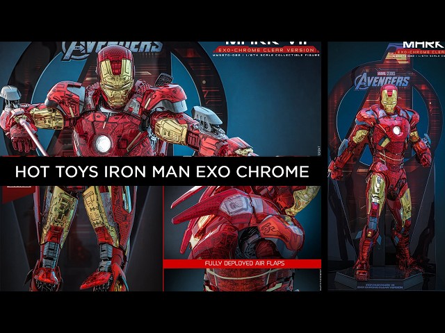 Hot Toys iron Man Mark VII Exo Chrome - YouTube