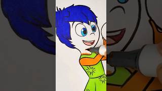 INSIDE OUT MOVIE JOY Coloring Page #Joy #insideout #joycoloring #shorts #markers #art #Coloring