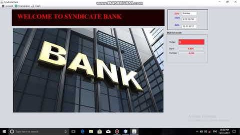Banking Management System using java swings