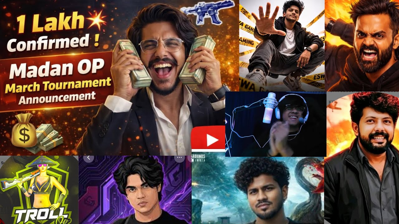 1 lakh Confirmed 💥 | Madan OP March Tournament Announcement #botsquad #btswar #madan 